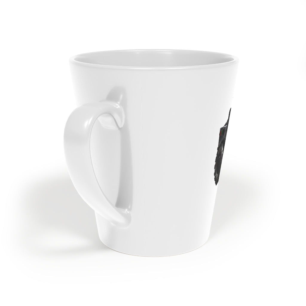 Hummer Vehicle Latte Mug, 12oz, featuring a durable white ceramic body and easy-grip handle.