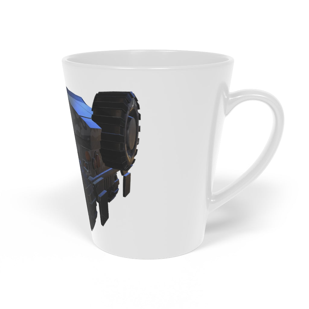 Hummer Vehicle Latte Mug, 12oz, featuring a durable white ceramic body and easy-grip handle.