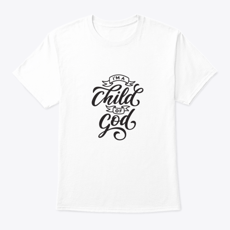 I Am A Child Of God Hand Drawn Design T-shirt featuring a unique faith-inspired graphic on a soft cotton fabric.