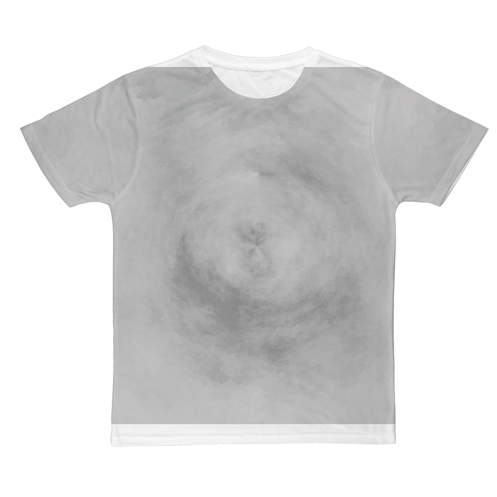 Illusion Classic Sublimation Adult T-Shirt in various colors, showcasing its soft polyester fabric and vibrant print capabilities.