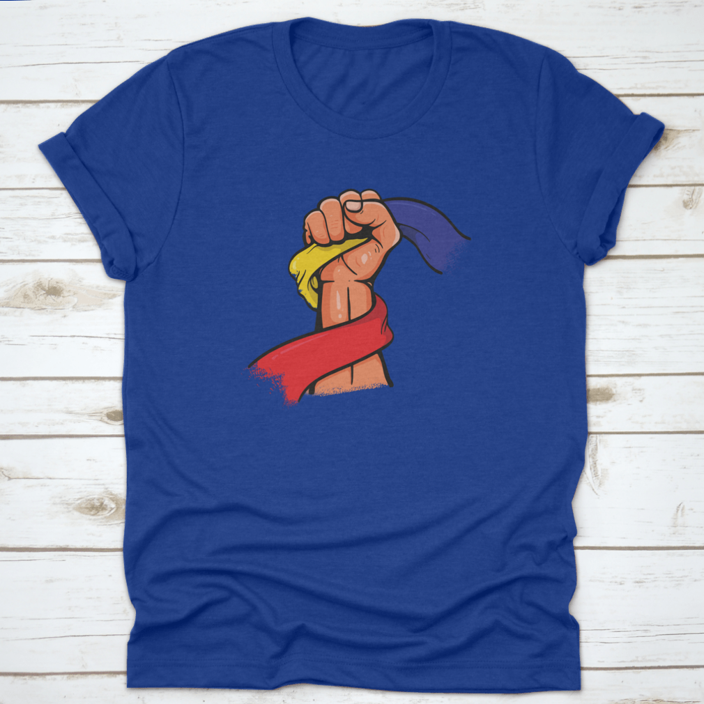 Vector illustration of the Independence Day hand symbol in Moldova, showcasing vibrant colors and intricate details.