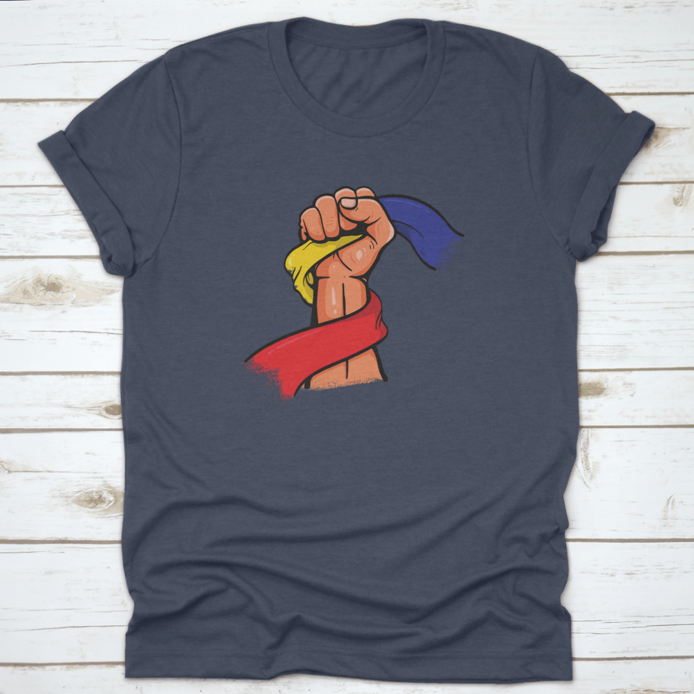 Vector illustration of the Independence Day hand symbol in Moldova, showcasing vibrant colors and intricate details.