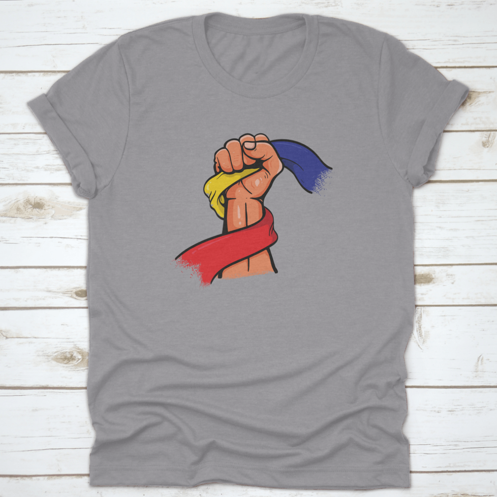 Vector illustration of the Independence Day hand symbol in Moldova, showcasing vibrant colors and intricate details.