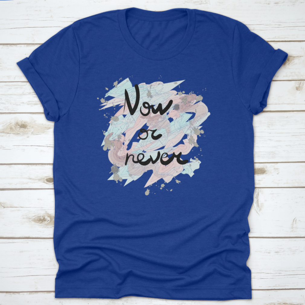 Inspirational Quotes About Life in modern calligraphy on a stylish cotton garment, showcasing positivity and elegance.