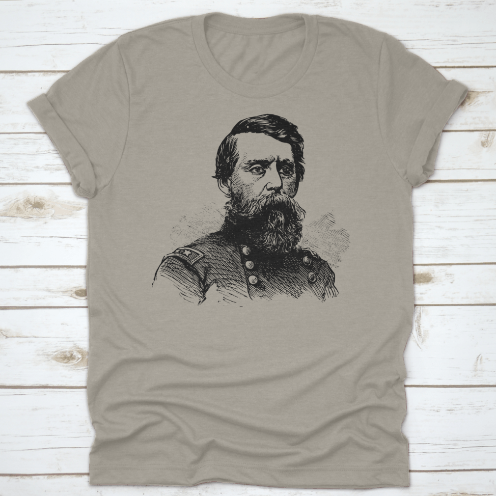 Jefferson C. Davis T-shirt featuring classic fit and 100% cotton fabric, honoring the U.S. officer's legacy.