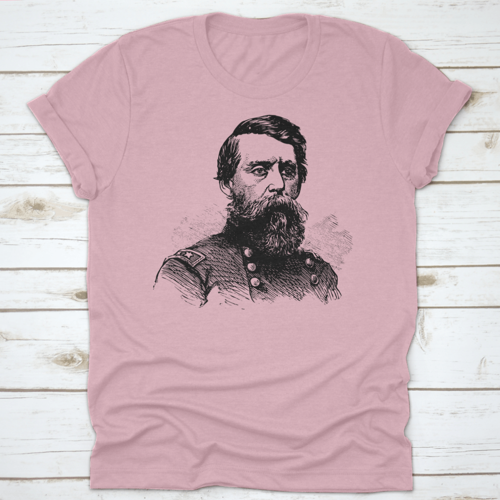 Jefferson C. Davis T-shirt featuring classic fit and 100% cotton fabric, honoring the U.S. officer's legacy.