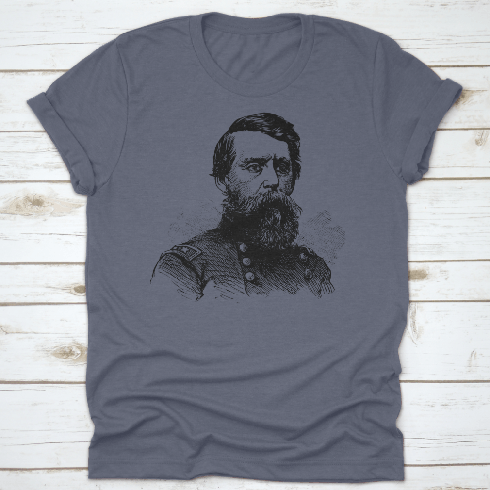 Jefferson C. Davis T-shirt featuring classic fit and 100% cotton fabric, honoring the U.S. officer's legacy.