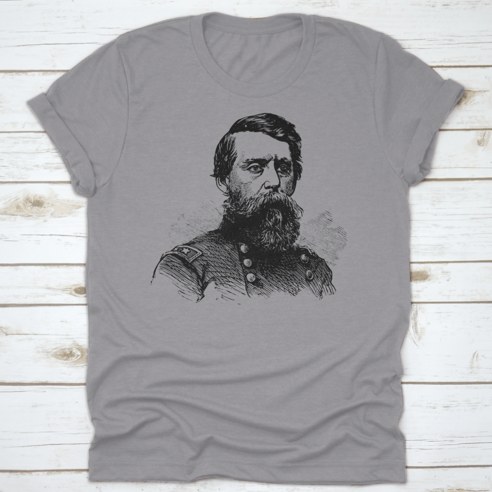 Jefferson C. Davis T-shirt featuring classic fit and 100% cotton fabric, honoring the U.S. officer's legacy.