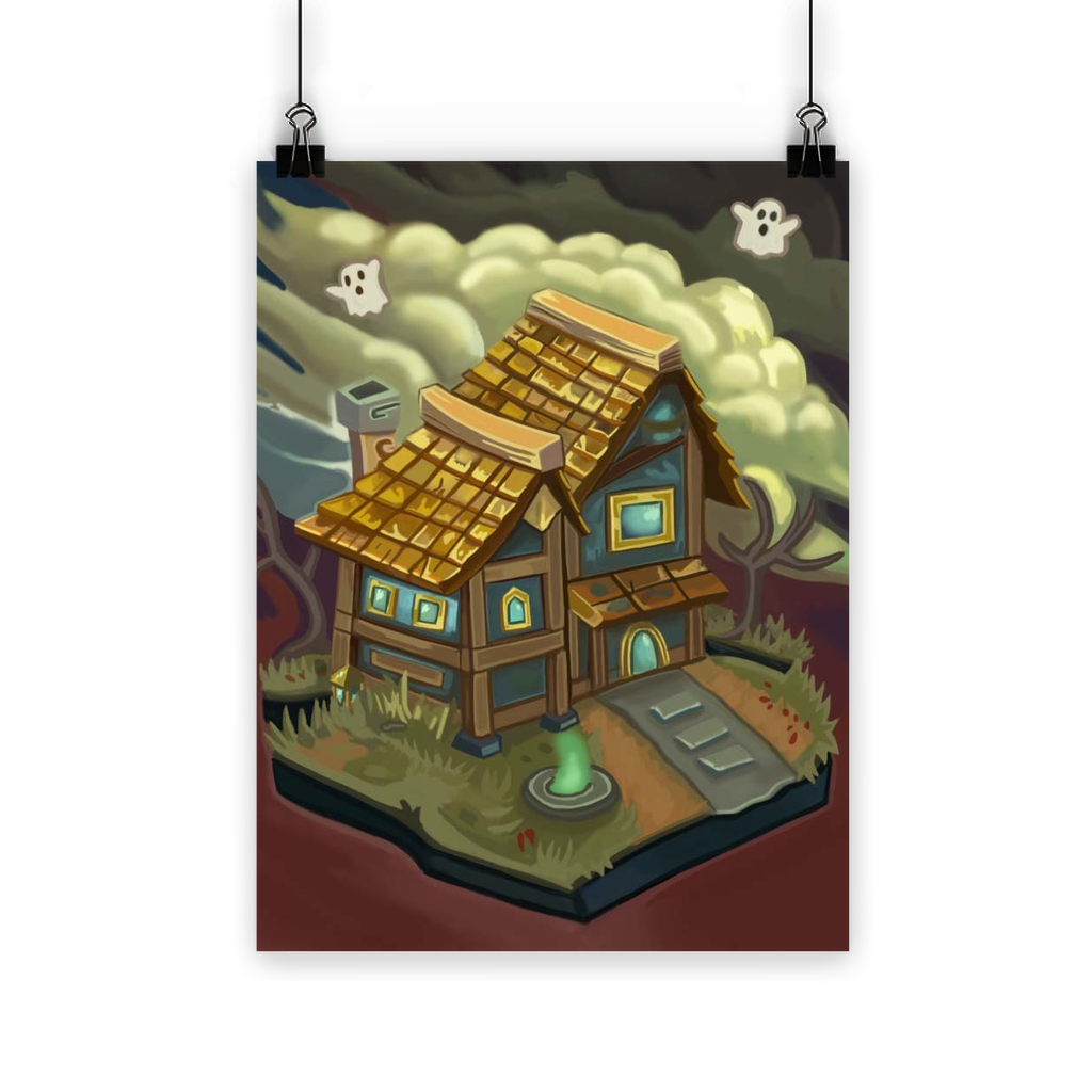 JohnsonKelly House Classic Poster showcasing vibrant colors on semi-gloss paper, suitable for indoor and outdoor use.