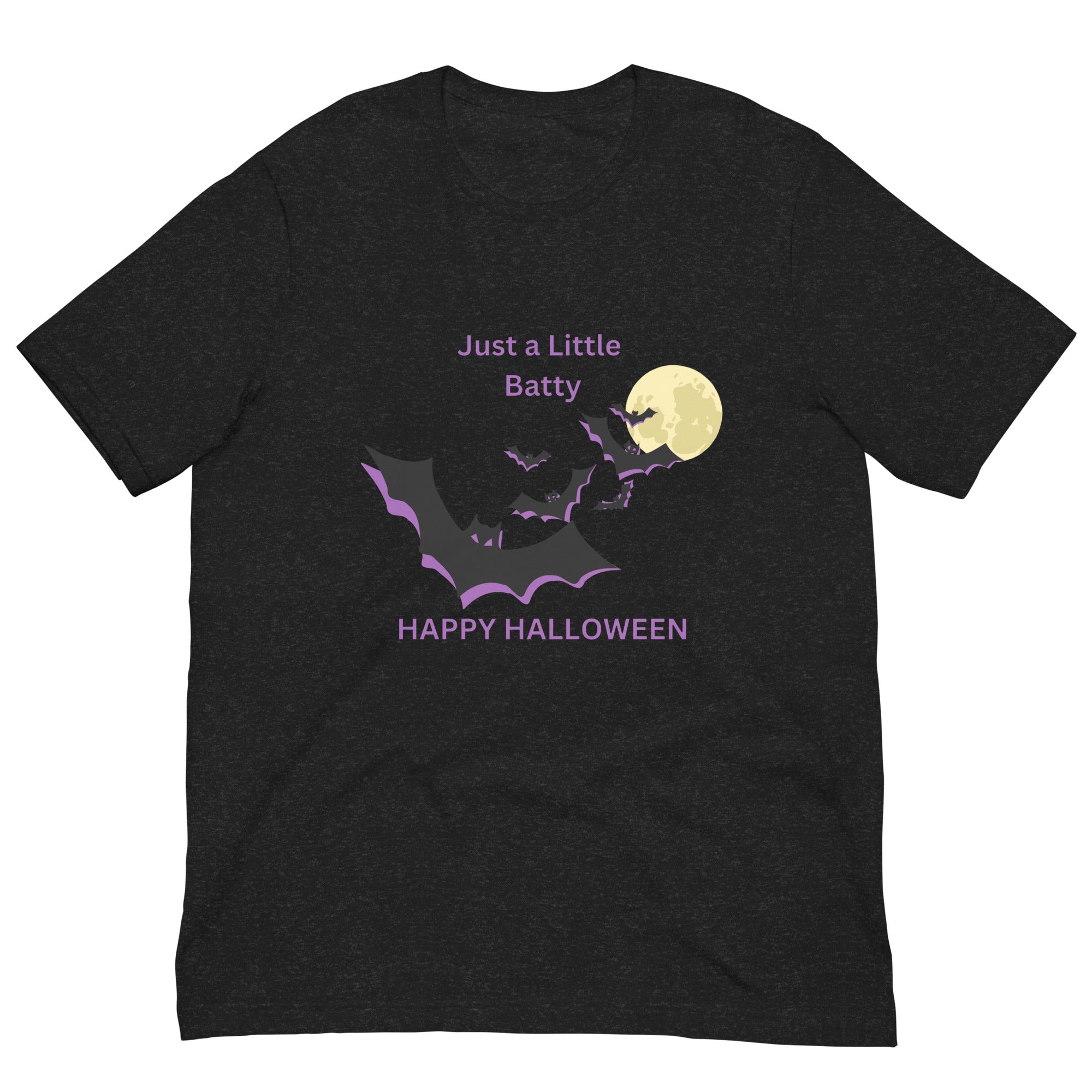 Just a Little Batty Two Color T-Shirt featuring a unique design, soft fabric, and available in various sizes.