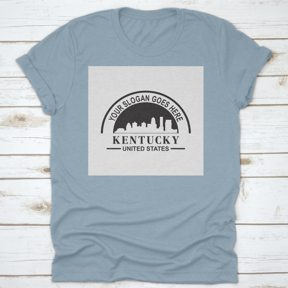 Kentucky Skyline Silhouette Vector Logo showcasing iconic buildings and skyline design.