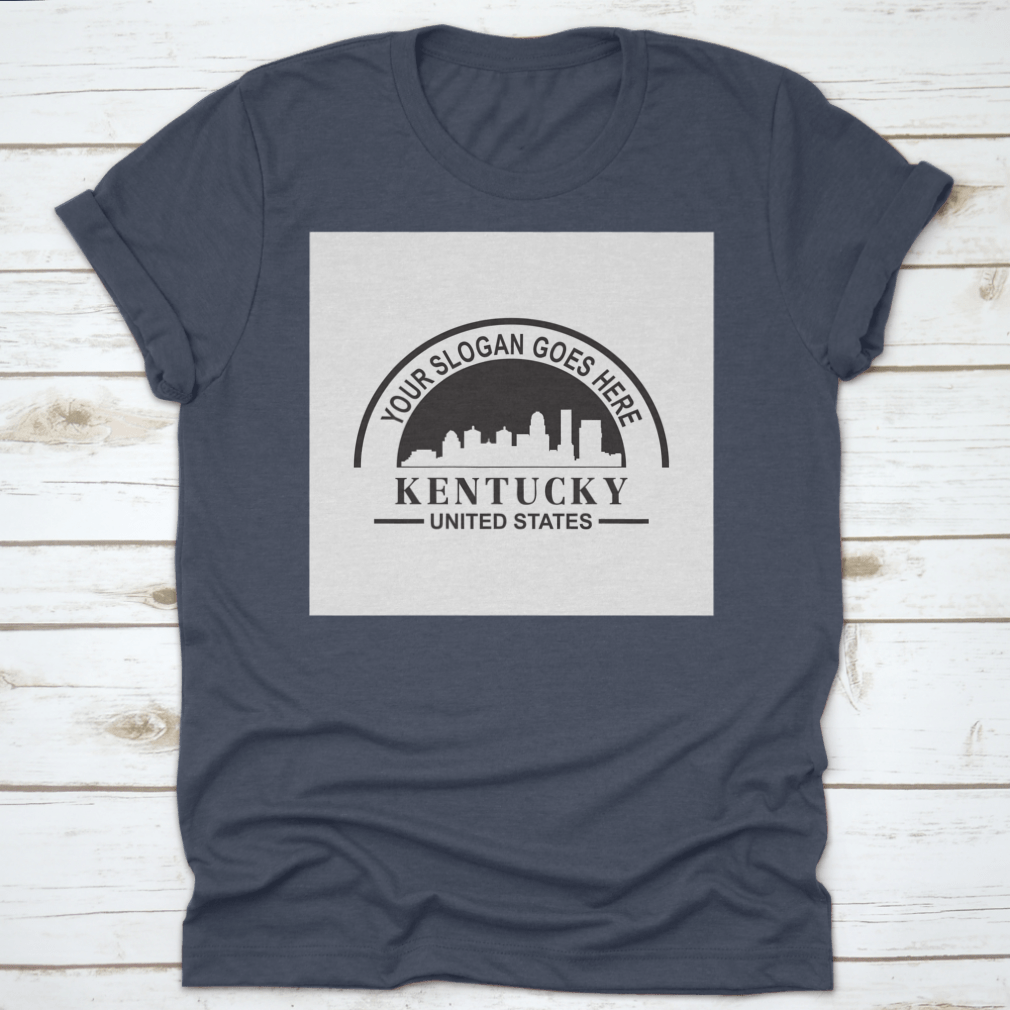 Kentucky Skyline Silhouette Vector Logo showcasing iconic buildings and skyline design.