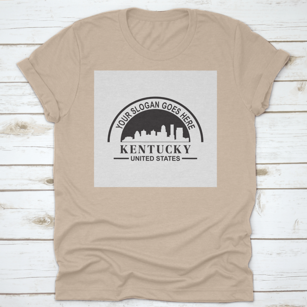 Kentucky Skyline Silhouette Vector Logo showcasing iconic buildings and skyline design.