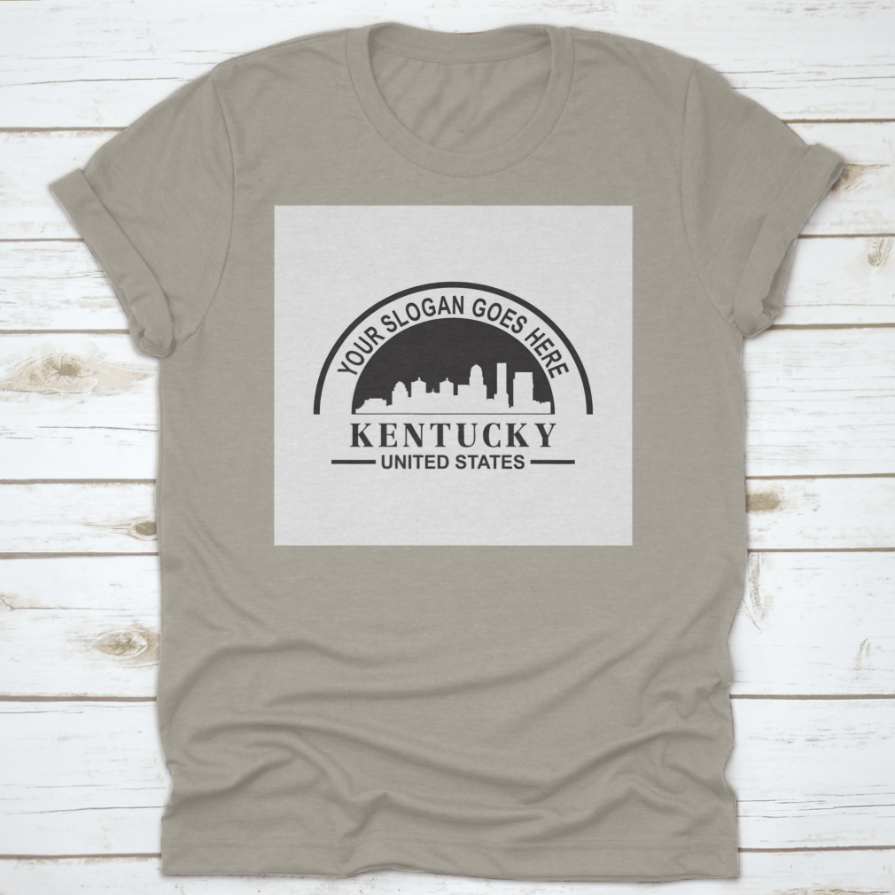 Kentucky Skyline Silhouette Vector Logo showcasing iconic buildings and skyline design.