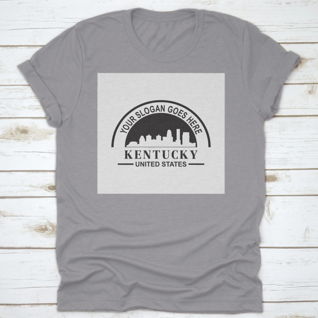 Kentucky Skyline Silhouette Vector Logo showcasing iconic buildings and skyline design.