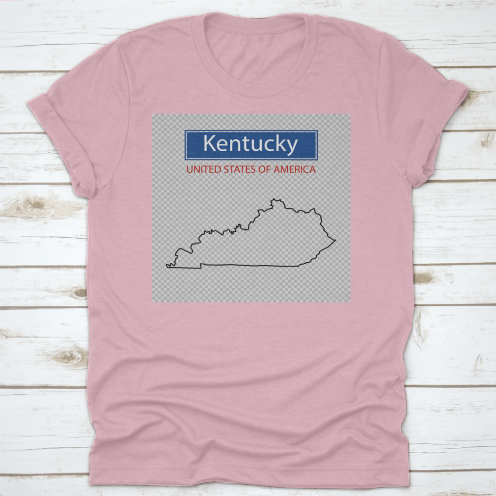 Kentucky Line Icon map design apparel showcasing a stylish representation of the state with a classic fit and comfortable fabric.