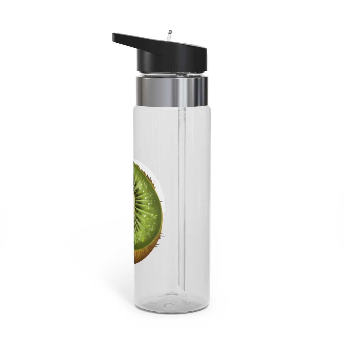 Kiwi Kensington Tritan™ Sport Bottle in vibrant colors with a carabiner hook, showcasing its durable design and spill-resistant lid.