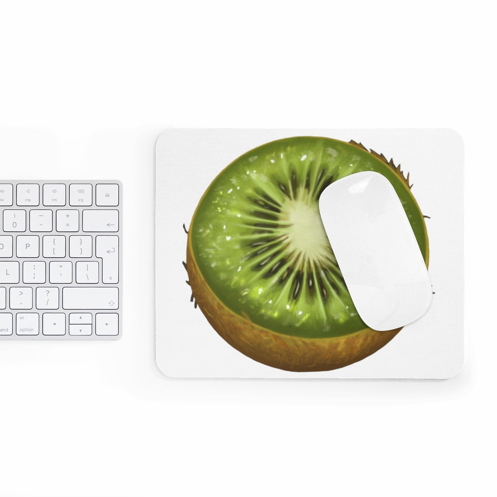 Kiwi Mouse Pad featuring vibrant design and non-slip base, perfect for enhancing workspace aesthetics.