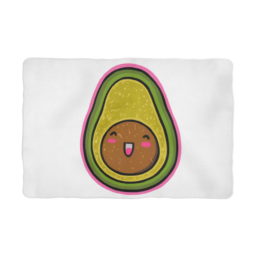 Kiwi Sublimation Pet Blanket made of 100% polyester polar fleece, featuring a cozy design suitable for pets.