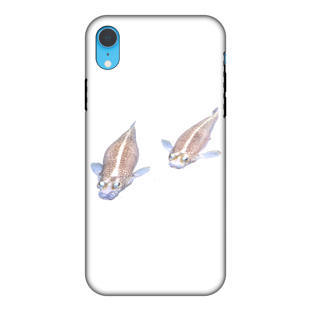 Koi Fish Fully Printed Tough Phone Case showcasing vibrant colors and dual-layer protection design.