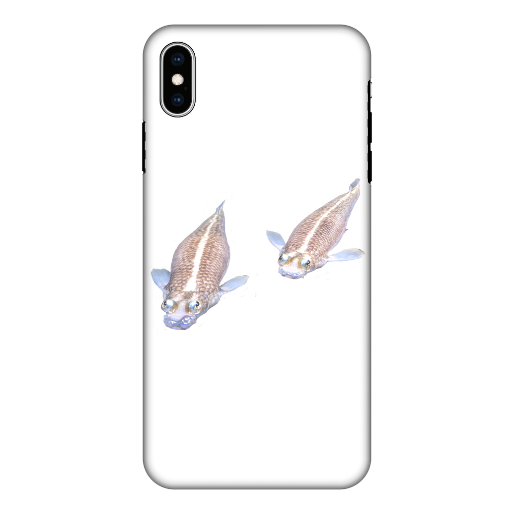 Koi Fish Fully Printed Tough Phone Case showcasing vibrant colors and dual-layer protection design.