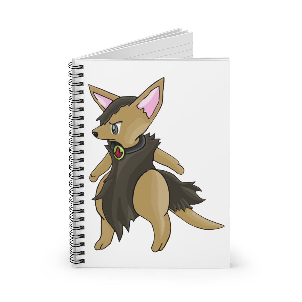 Layboy Spiral Notebook with ruled line pages, featuring a colorful printed front cover and a black back cover, ideal for notes and lists.