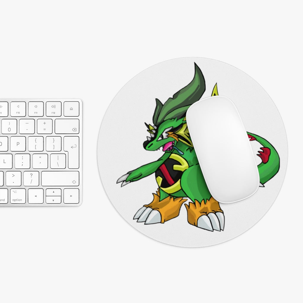 Ledinaking Mouse Pad in round and rectangular shapes with vibrant print and non-slip rubber bottom.