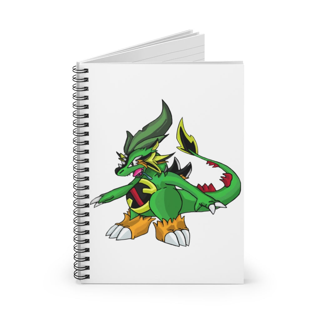 Ledinaking Spiral Notebook with ruled line pages and durable printed cover, featuring a stylish front and black back cover.