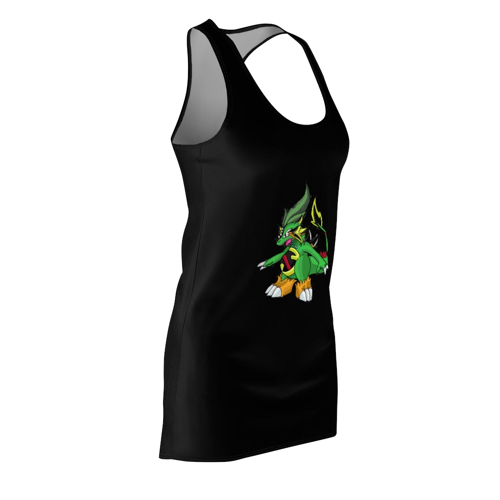 Ledinaking Women's Cut & Sew Racerback Dress showcasing a stylish and feminine design with a sporty racerback fit.