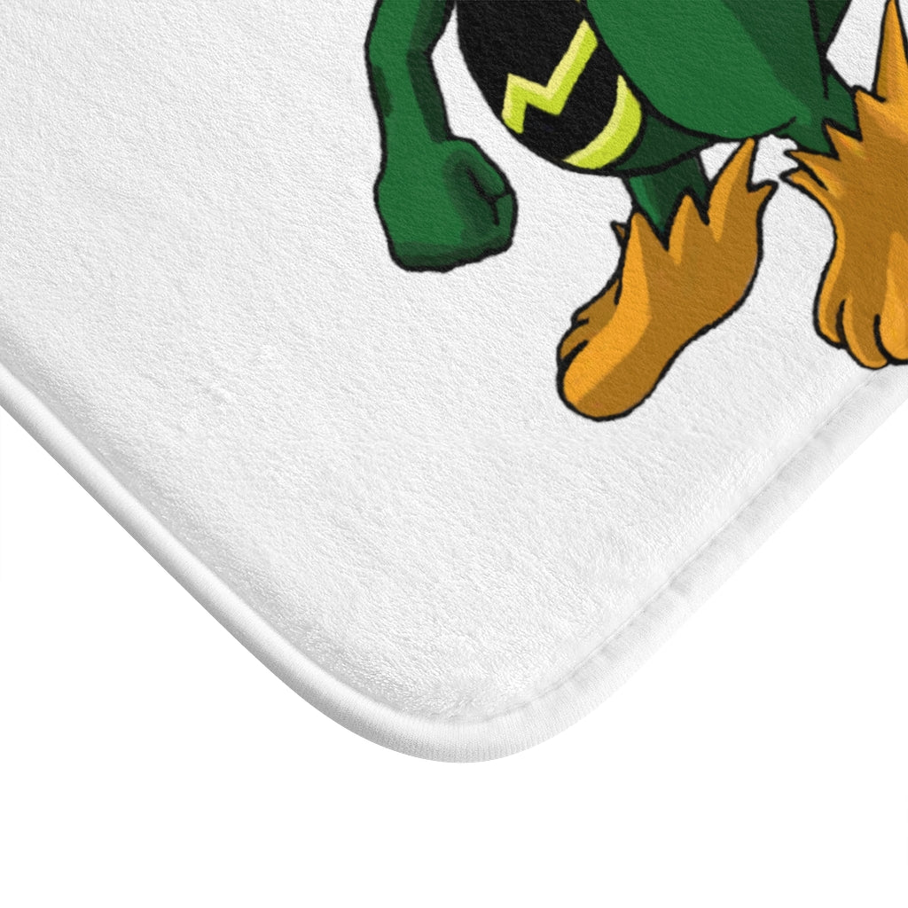 Ledino Bath Mat featuring a stylish design with anti-slip backing, made from soft microfiber material.