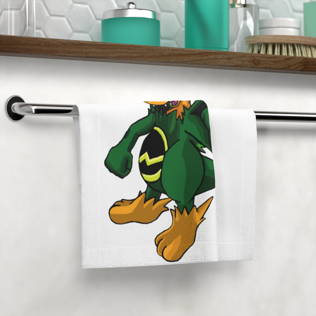 Ledino Face Towel featuring a customizable polyester front and soft cotton back, perfect for personal use or gifting.