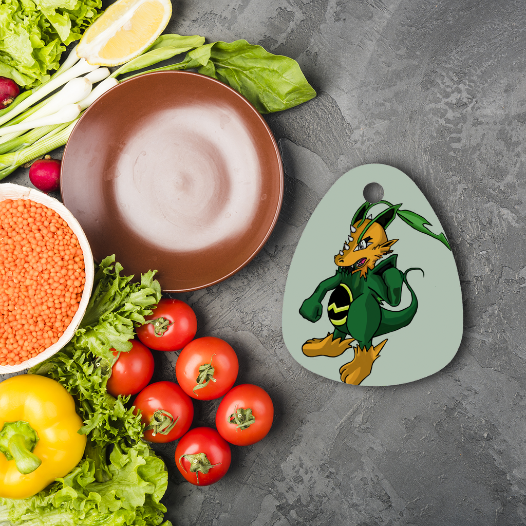 Ledino Sublimation Glass Cutting Board with customizable design, featuring a round shape and toughened glass material.