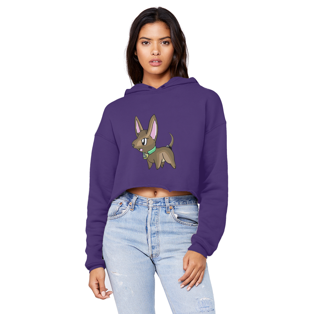 LG Unisex Cropped Raw Edge Boyfriend Hoodie in various colors, showcasing its relaxed fit and raw edge hem design.