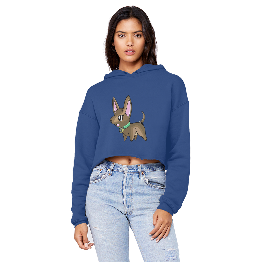 LG Unisex Cropped Raw Edge Boyfriend Hoodie in various colors, showcasing its relaxed fit and raw edge hem design.