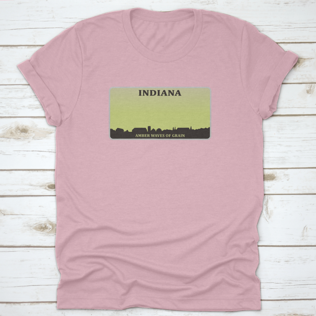 An isolated Indiana license plate design on a white background, showcasing vibrant colors and detailed graphics.