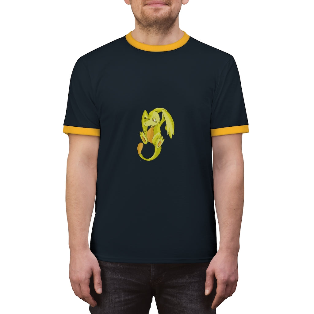 Lighender Unisex Ringer Tee showcasing its lightweight fabric and stylish design in various colors.