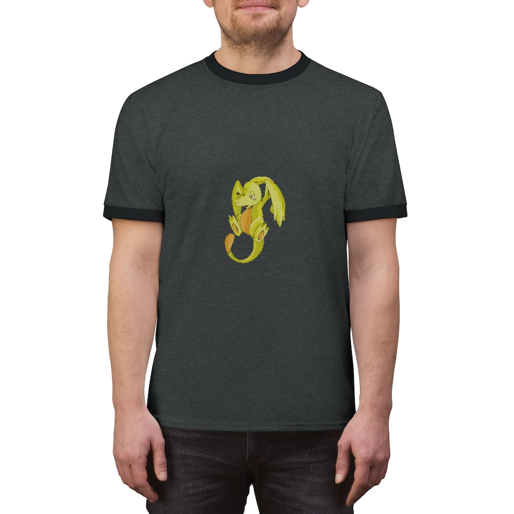 Lighender Unisex Ringer Tee showcasing its lightweight fabric and stylish design in various colors.