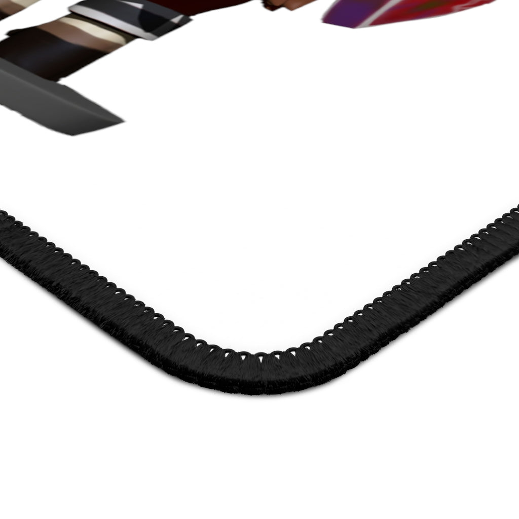 Light Brown Cow Gaming Mouse Pad with stitched edges and vibrant design, measuring 9x7 inches.