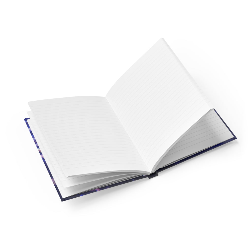 Light White Fish Journal with ruled line pages and vibrant wraparound print, showcasing its durable hardcover design.