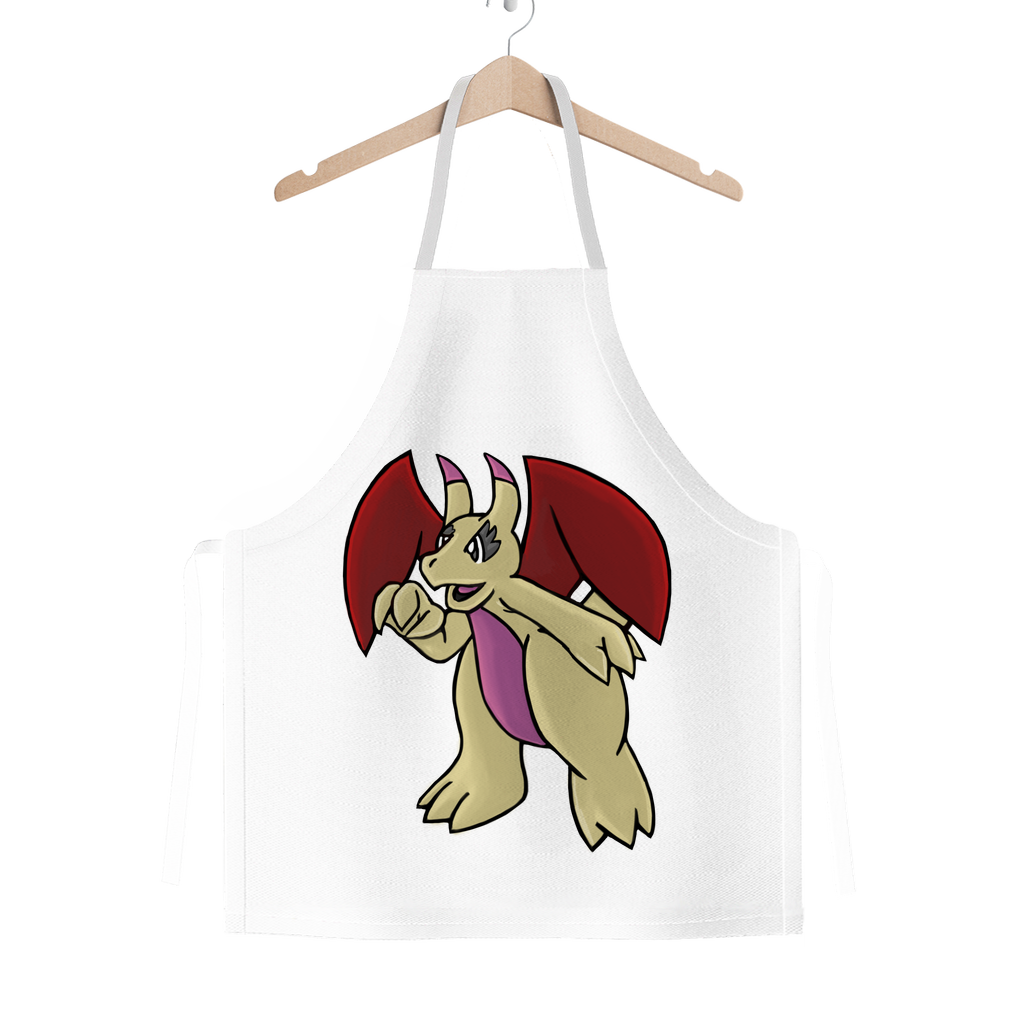 Liloongo Classic Sublimation Adult Apron in vibrant colors, showcasing its polyester fabric and adjustable ties.