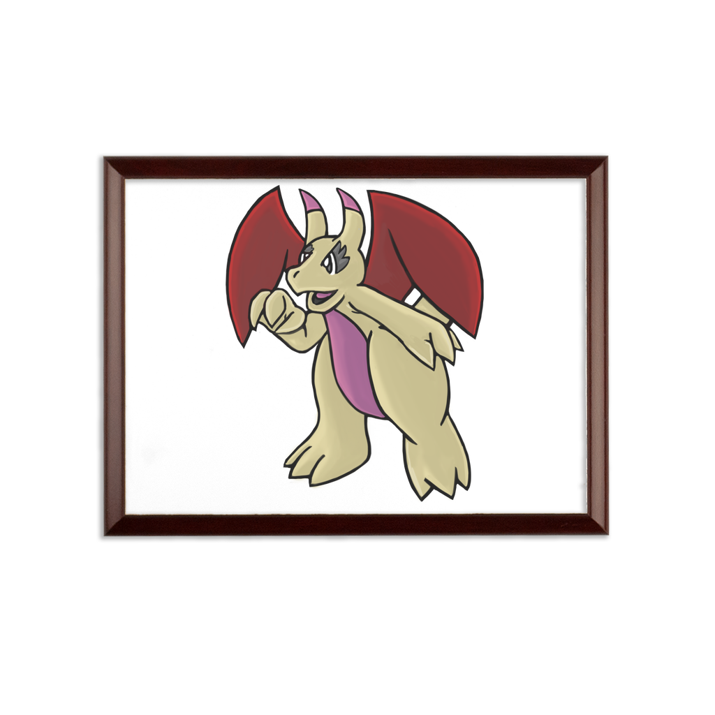 Liloongo Sublimation Wall Plaque with brown wooden frame and white printable surface, showcasing customizable design options.