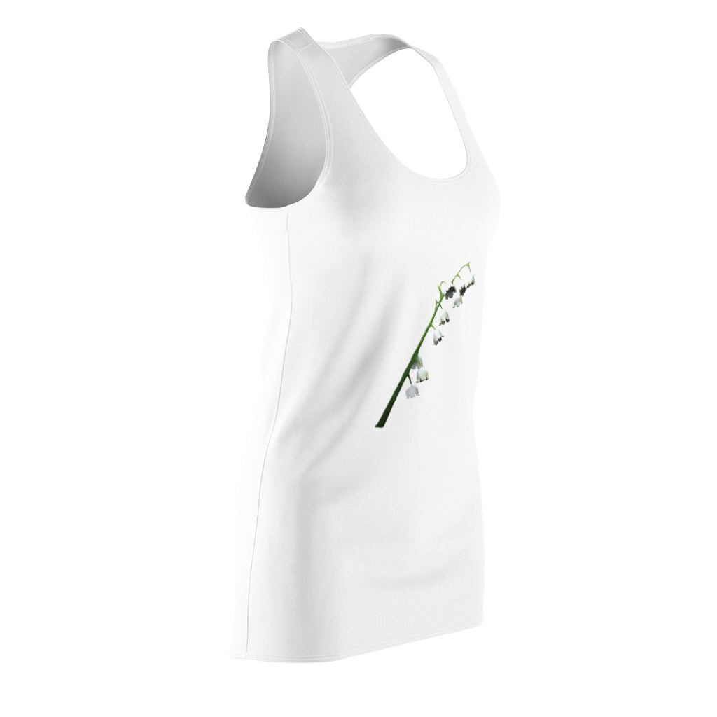 Lilly Women's Cut & Sew Racerback Dress featuring a feminine design and sporty fit, made from lightweight polyester fabric.