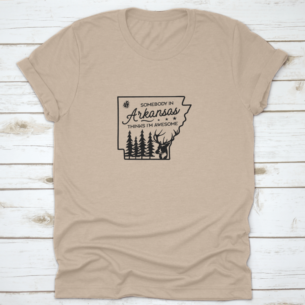 Line art design featuring trees and deer, showcasing nature's beauty in a stylish and artistic way.