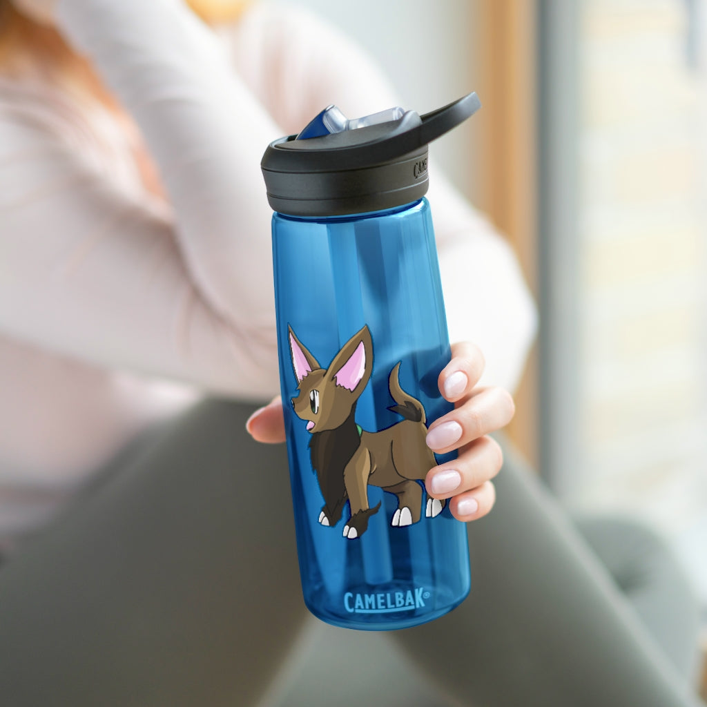 Lipgirl CamelBak Eddy® Water Bottle in 20oz and 25oz sizes, made from durable Tritan™ material, featuring a screw-on lid and spill-proof biting valve.