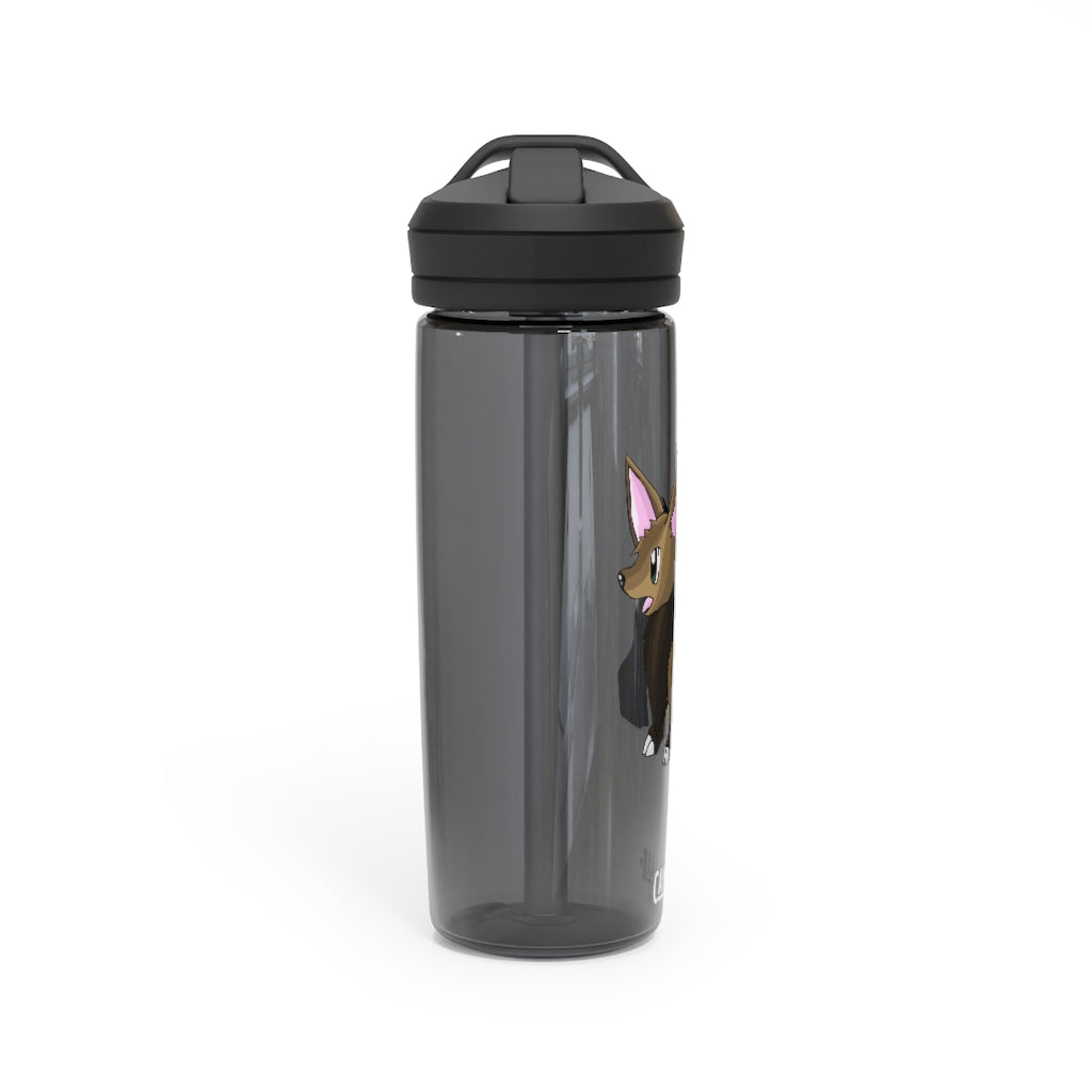 Lipgirl CamelBak Eddy® Water Bottle in 20oz and 25oz sizes, made from durable Tritan™ material, featuring a screw-on lid and spill-proof biting valve.