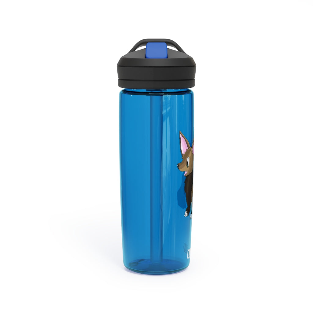 Lipgirl CamelBak Eddy® Water Bottle in 20oz and 25oz sizes, made from durable Tritan™ material, featuring a screw-on lid and spill-proof biting valve.
