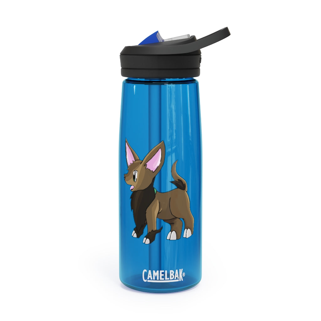 Lipgirl CamelBak Eddy® Water Bottle in 20oz and 25oz sizes, made from durable Tritan™ material, featuring a screw-on lid and spill-proof biting valve.