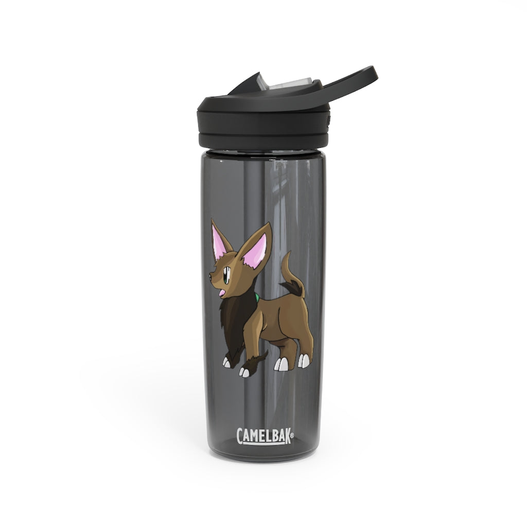 Lipgirl CamelBak Eddy® Water Bottle in 20oz and 25oz sizes, made from durable Tritan™ material, featuring a screw-on lid and spill-proof biting valve.
