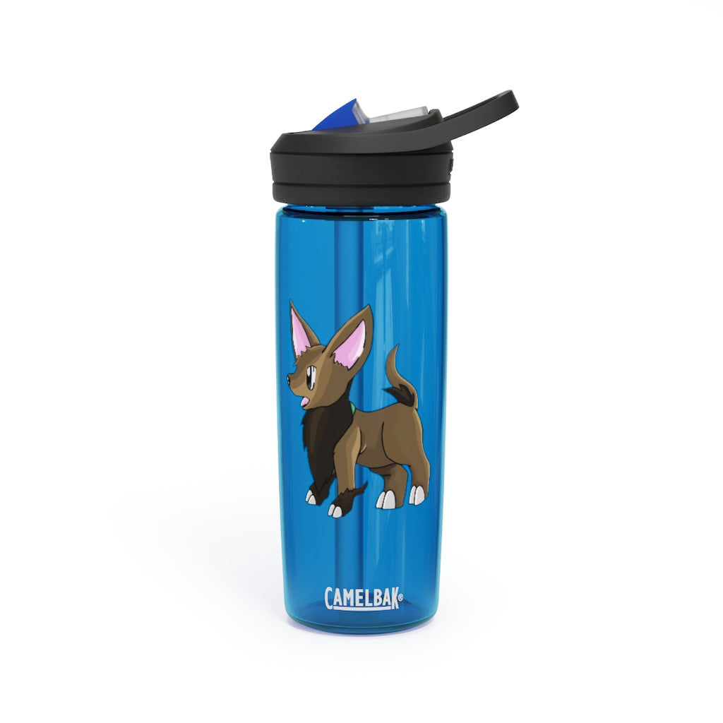 Lipgirl CamelBak Eddy® Water Bottle in 20oz and 25oz sizes, made from durable Tritan™ material, featuring a screw-on lid and spill-proof biting valve.