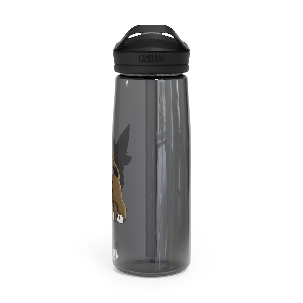 Lipgirl CamelBak Eddy® Water Bottle in 20oz and 25oz sizes, made from durable Tritan™ material, featuring a screw-on lid and spill-proof biting valve.